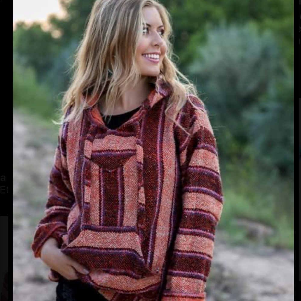 Red Surf Poncho